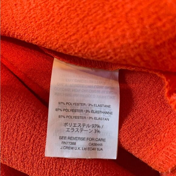 Madewell Flare Hem Top In Bright Poppy Size Small - Picture 6 of 8